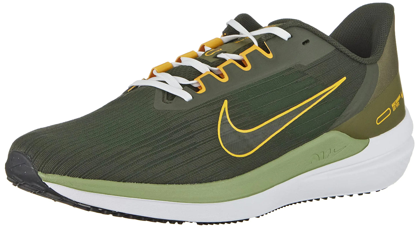 NIKE Mens Sneaker Sequoia University Gold Medium Olive 9.5