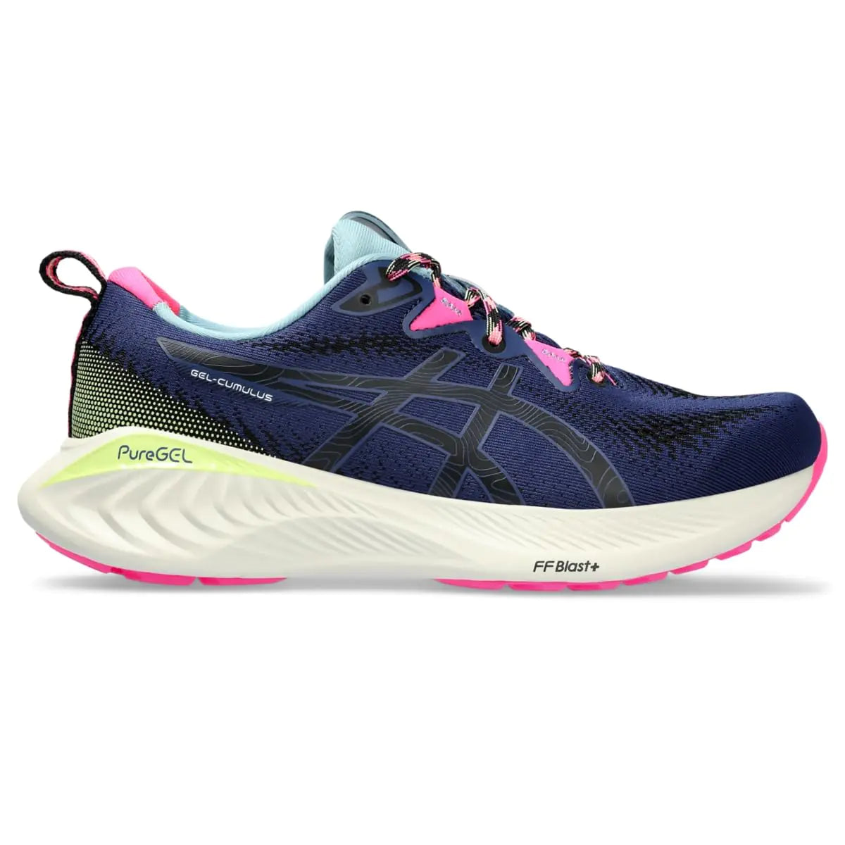 ASICS Womens Gel-Cumulus 25 Trail Shoes 5.5 Nature Bathing/Lime Green