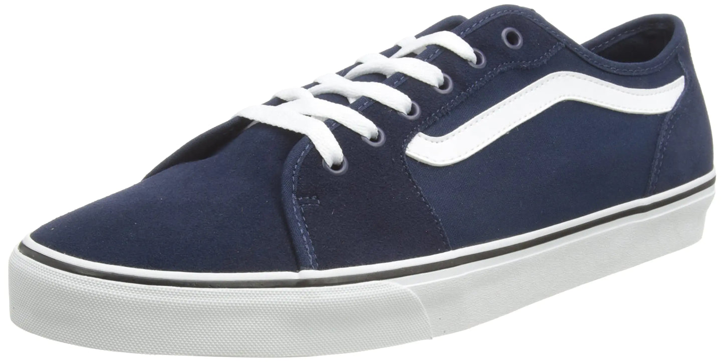 Vans Mens Filmore Decon Sneaker Suede Canvas Dress Blues White 8