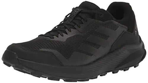 adidas Mens Terrex Trailrider Trail Running Shoe Black/Black/Grey 7