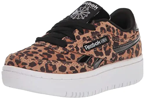 Reebok Girls Club C Double Sneaker Sahara/Core Black 5 Big Kid