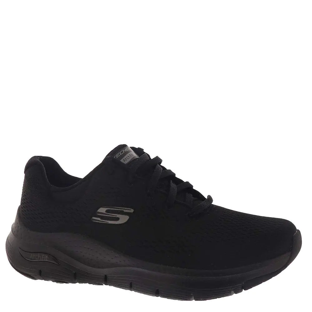 Skechers Womens Low-Top Trainers Sneaker Black (Black Mesh/Trim BBK) 8.5