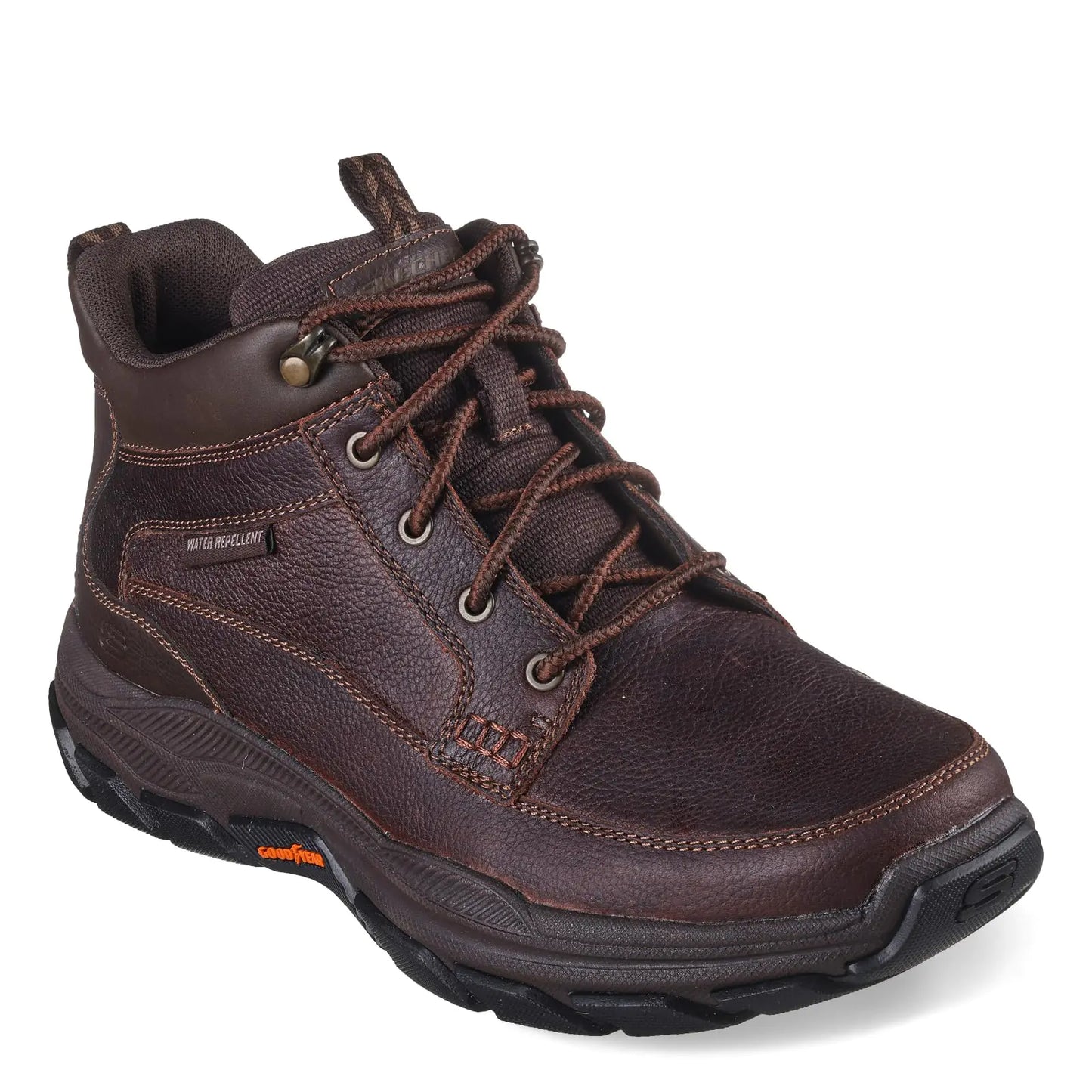 Skechers USA Mens Mens Respected-Boswell Fashion Boot Red Brown 11.5 X-Wide